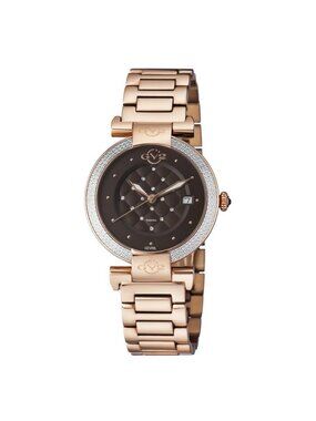 NWT Gv2 By Gevril Berletta Quartz Brown Dial Ladies Watch